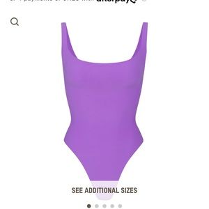 SKIMS Ultra Violet Square Neck Bodysuit-  NWT